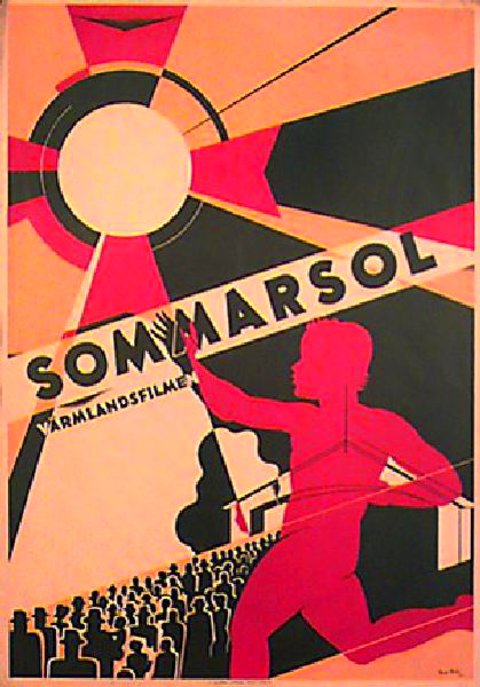 Sommarsol Varmlandsfilmen Original 1935 Swedish B1 Movie Poster