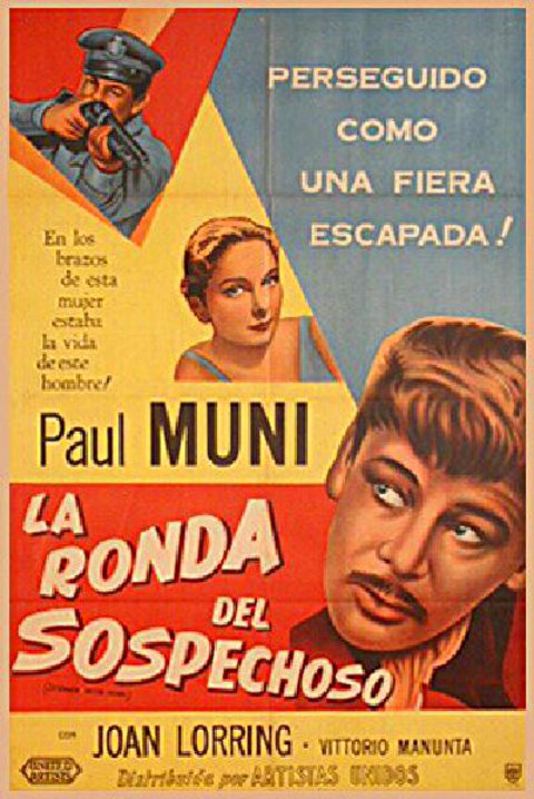 Stranger on the Prowl Original 1953 Argentine Movie Poster