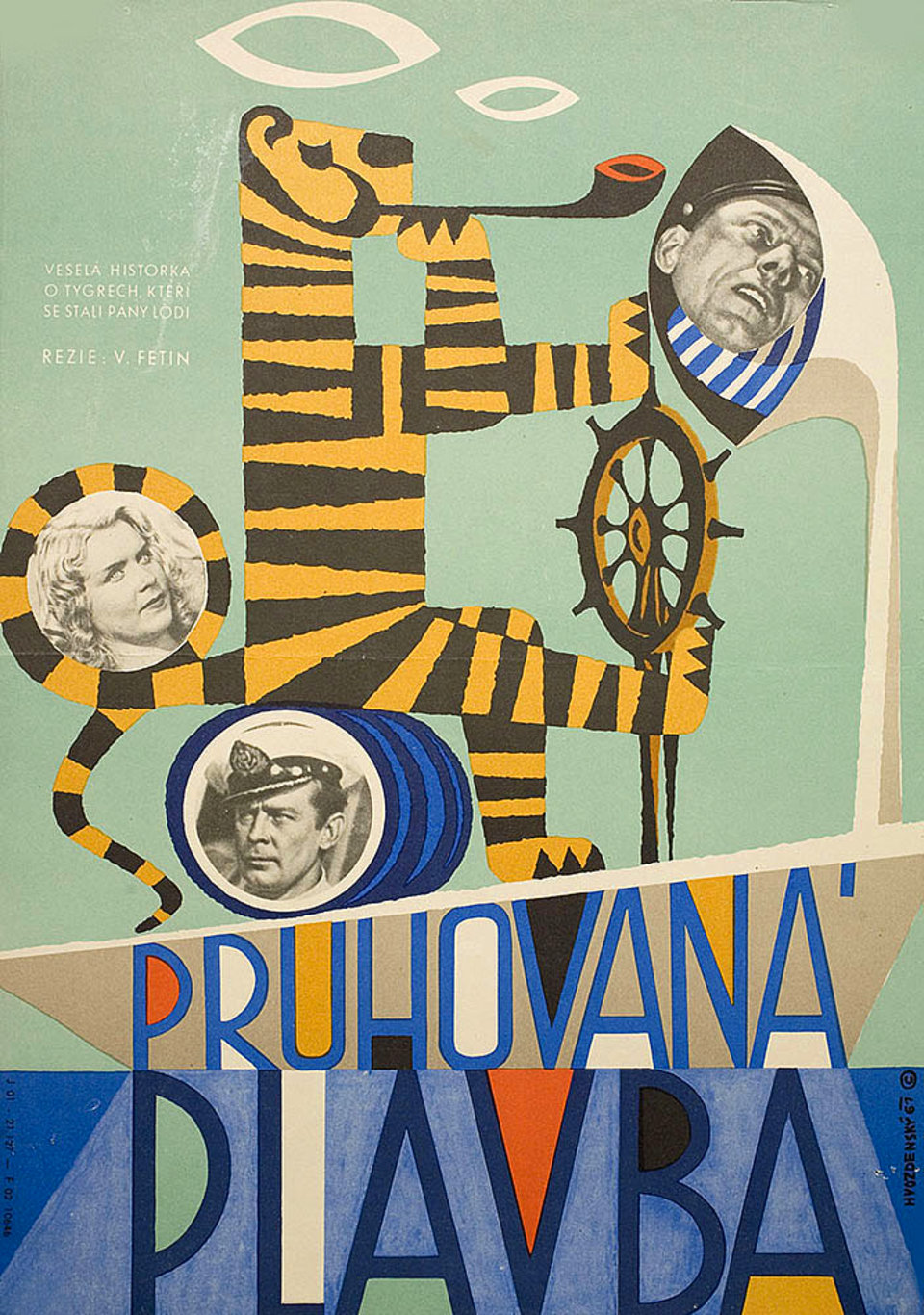 Striped Trip Original 1961 Czech A3 Movie Poster