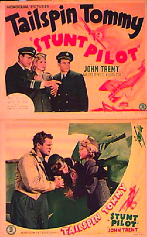 Stunt Pilot Original 1939 U.S. Lobby Card Set