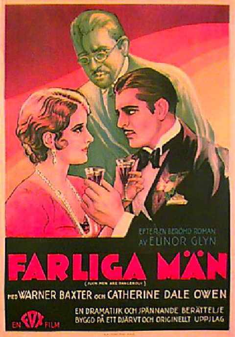 Such Men Are Dangerous 1930 Swedish B1 Poster Posteritati Movie