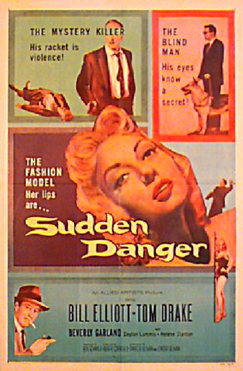 Sudden Danger Original 1956 U S One Sheet Movie Poster Posteritati