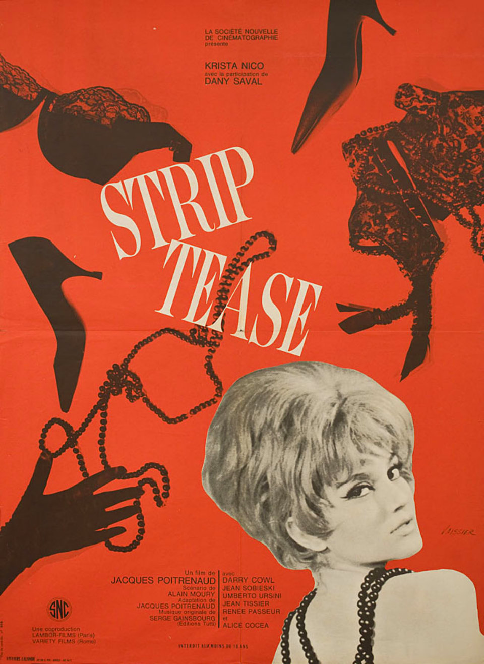 Sweet Skin Original 1963 French Moyenne Movie Poster