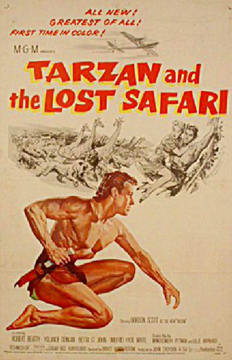 Tarzan and the Lost Safari Original 1957 U.S. One Sheet Movie Poster
