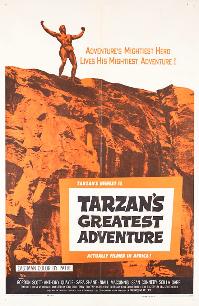 Tarzan's Greatest Adventure Original 1959 U.S. One Sheet Movie Poster