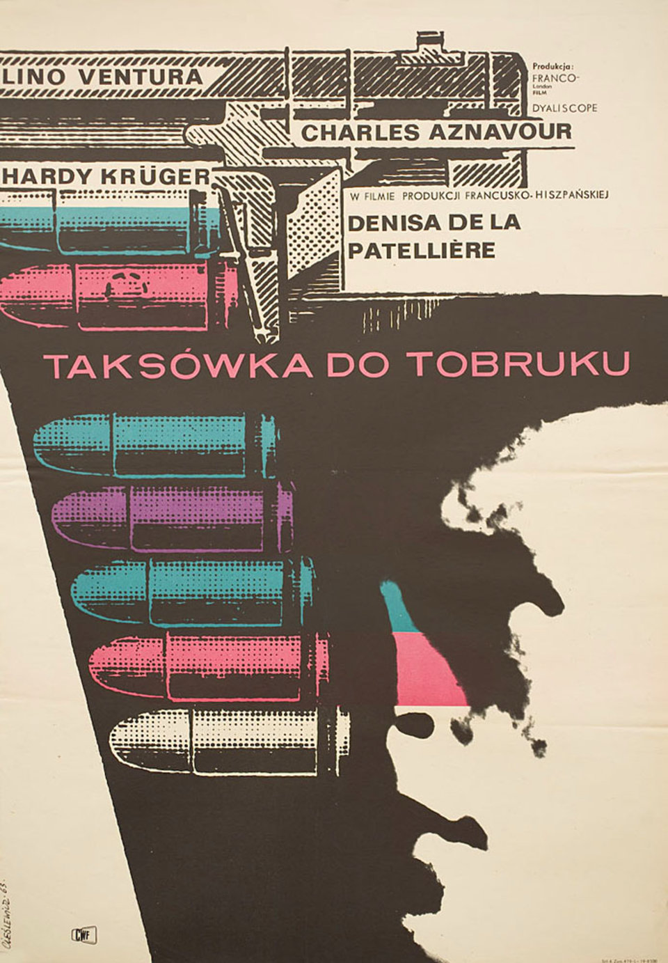 Taxi for Tobruk Original 1961 Polish A1 Movie Poster