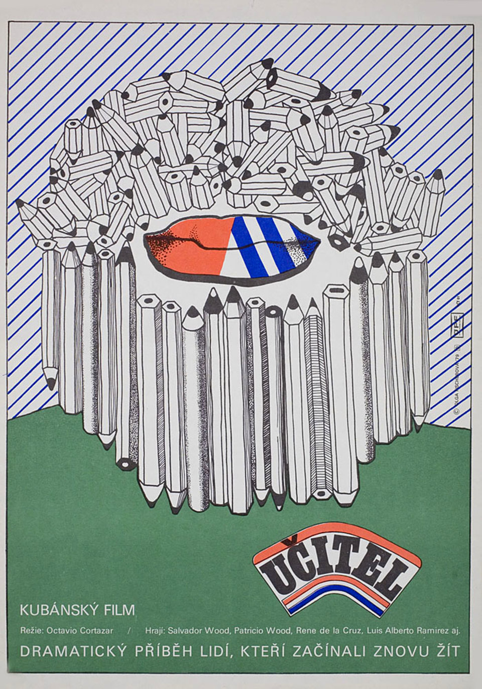 The Teacher Original 1979 Czech A3 Movie Poster