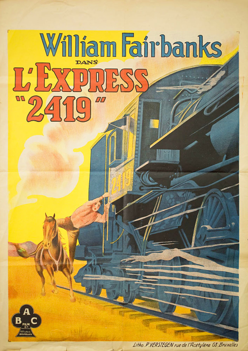 That Wild West Original 1924 Belgian A1 Movie Poster