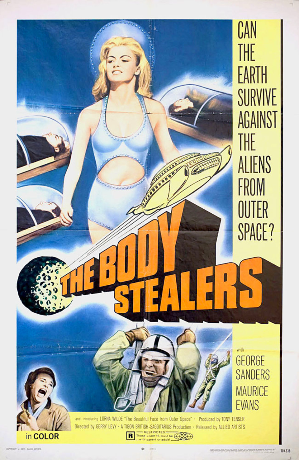 Thin Air Original 1970 U.S. One Sheet Movie Poster