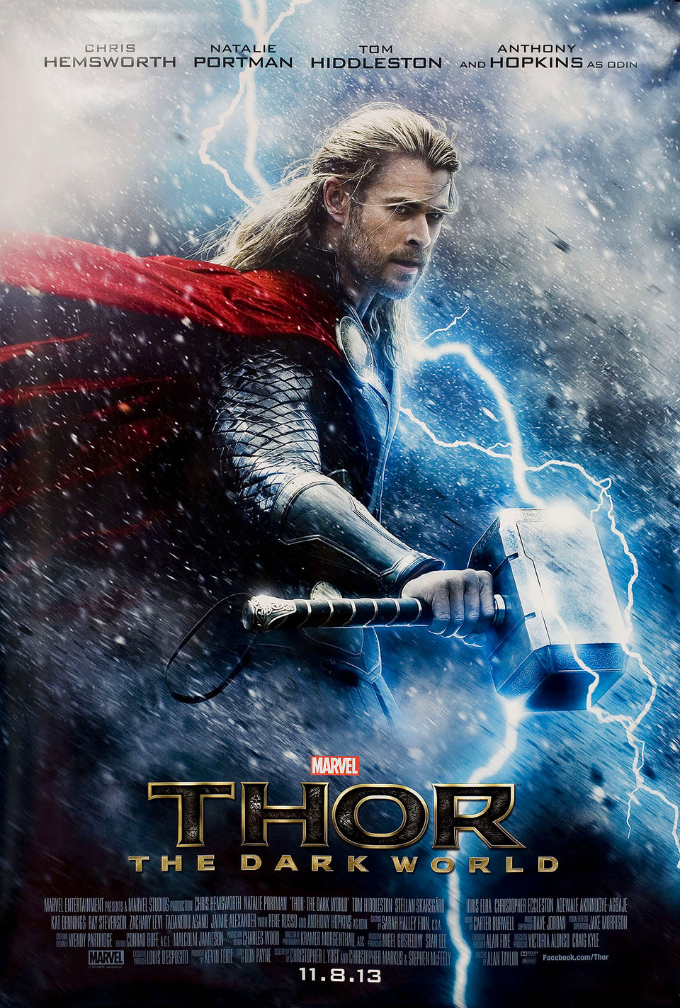 Thor: The Dark World Original 2013 U.S. One Sheet Movie Poster