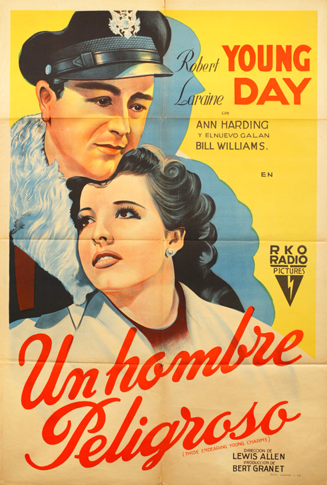 Those Endearing Young Charms Original 1945 Argentine Movie Poster