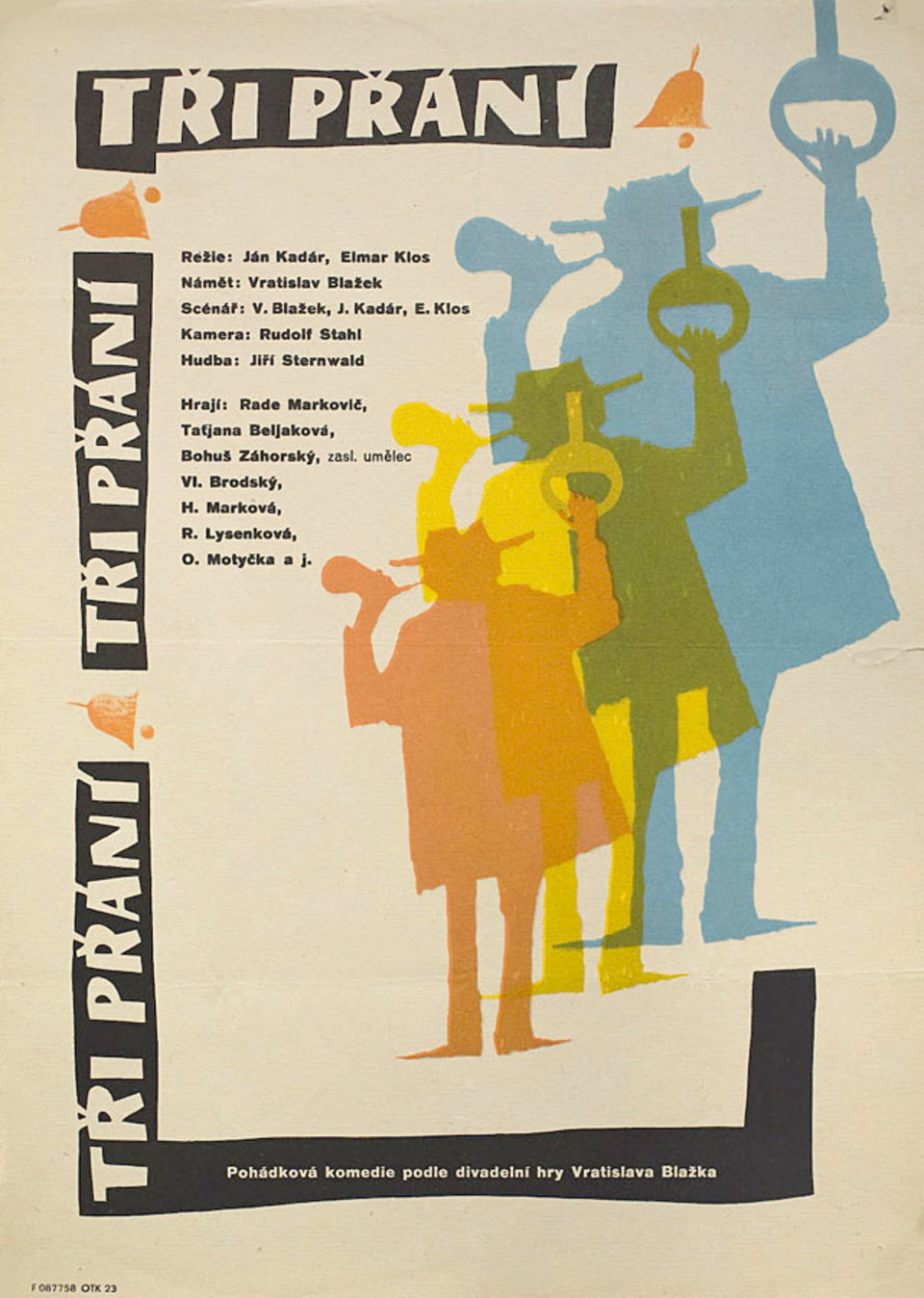Three Wishes Original 1959 Czech A3 Movie Poster