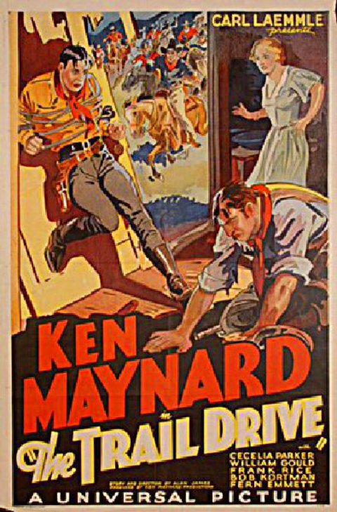 The Trail Drive Original 1933 U.S. One Sheet Movie Poster