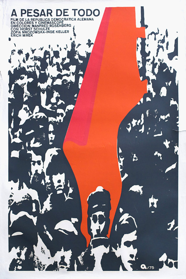 Trotz alledem! Original 1975 Cuban Movie Poster