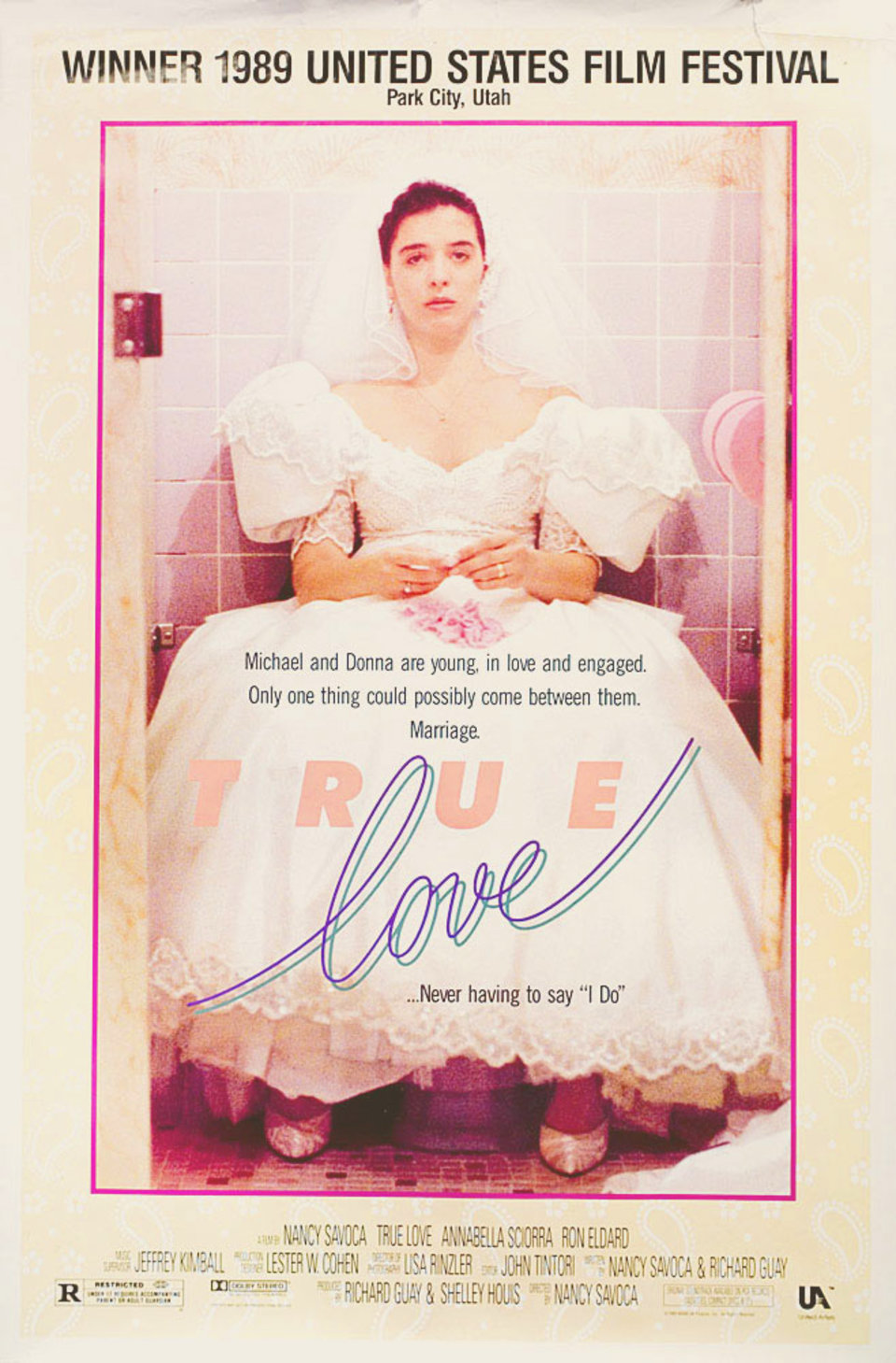 True Love Original 1989 U.S. One Sheet Movie Poster