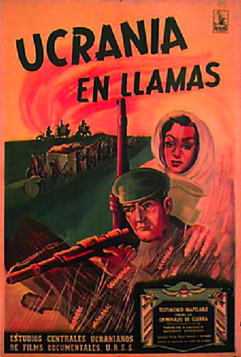 Ukraine in Flames Original 1945 Argentine Movie Poster