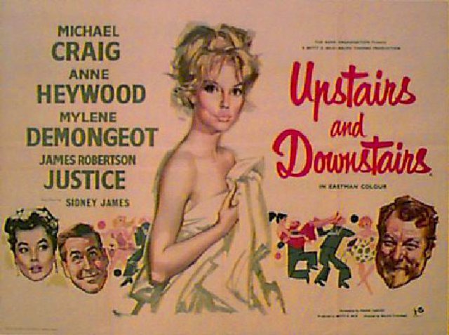 Upstairs and Downstairs Original 1961 British Quad Movie Poster