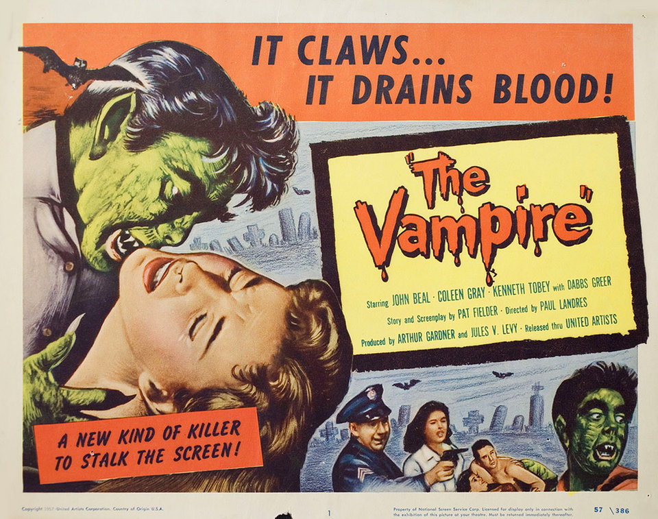 The Vampire Original 1957 U.S. Title Card - Posteritati Movie Poster