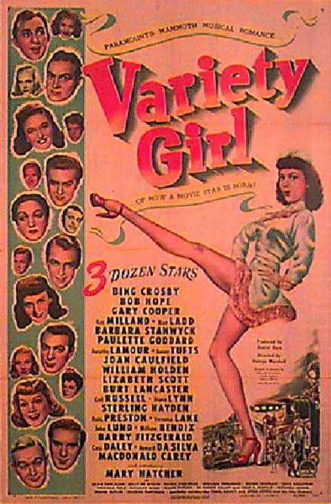 Variety Girl Original 1947 U.S. One Sheet Movie Poster
