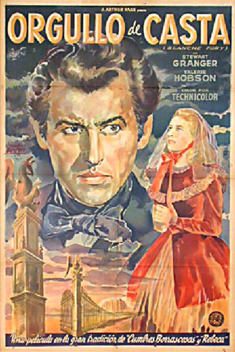 Blanche Fury Original 1948 Argentine Movie Poster