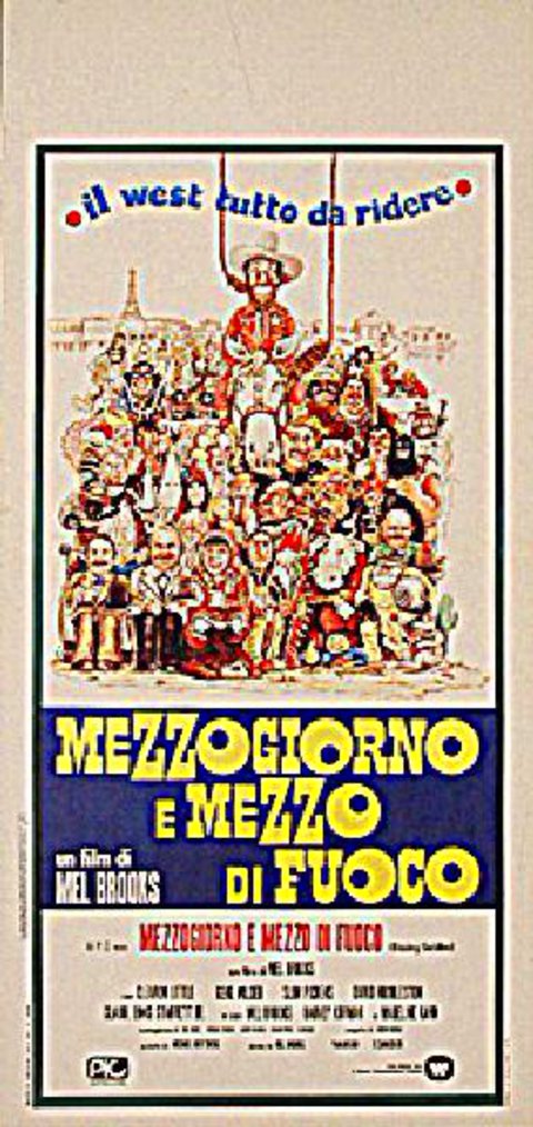 Blazing Saddles Original 1975 Italian Locandina Movie Poster