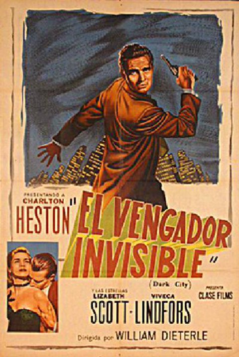 Dark City Original 1950 Argentine Movie Poster