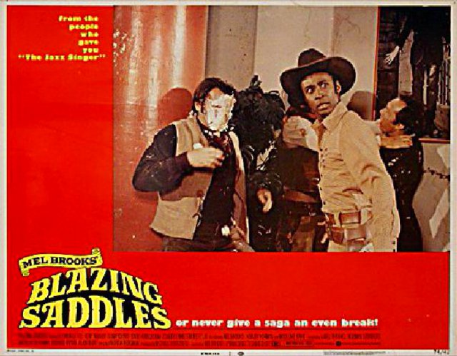 Blazing Saddles Original 1974 U.S. Scene Card