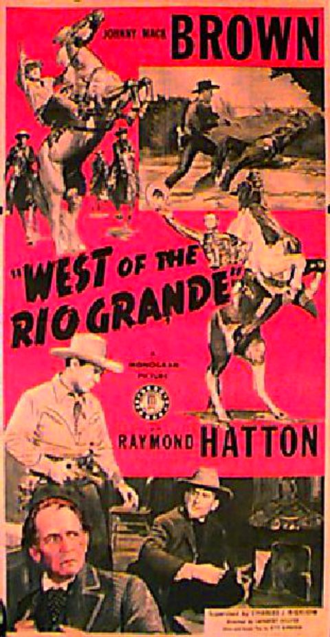 West of the Rio Grande Original 1944 U.S. Three Sheet Movie Poster