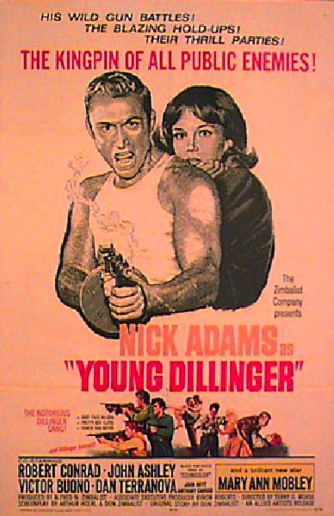Young Dillinger Original 1965 U.S. One Sheet Movie Poster