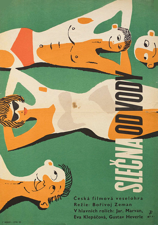 The Young Lady from the Riverside 1959 Czech A3 Poster