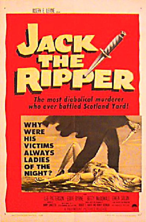 Jack the Ripper Original 1959 U.S. One Sheet Movie Poster