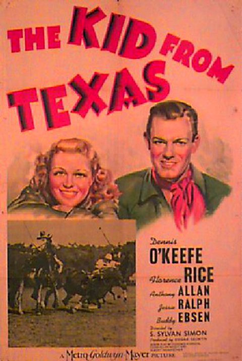 The Kid from Texas 1939 U.S. One Sheet Poster