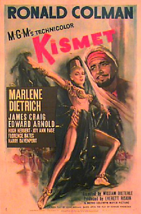 Kismet Original 1944 U.S. One Sheet Movie Poster
