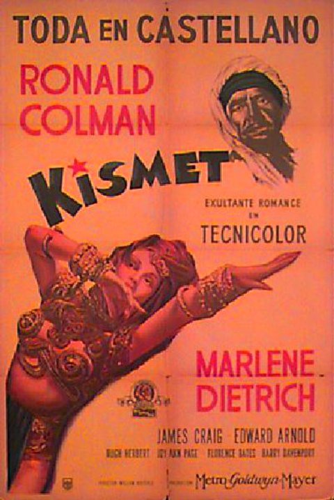 Kismet Original 1944 Argentine Movie Poster