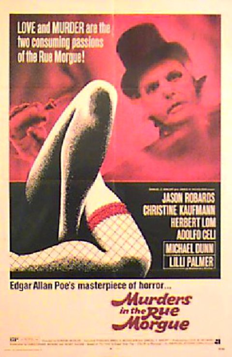 Murders in the Rue Morgue Original 1971 U.S. One Sheet Movie Poster