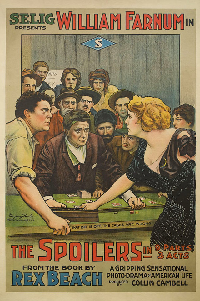 The Spoilers Original 1914 U.S. One Sheet Movie Poster