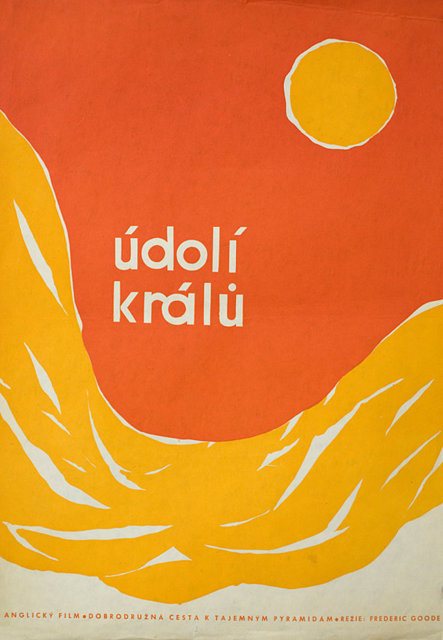 Valley of the Kings Original 1964 Czech A3 Movie Poster