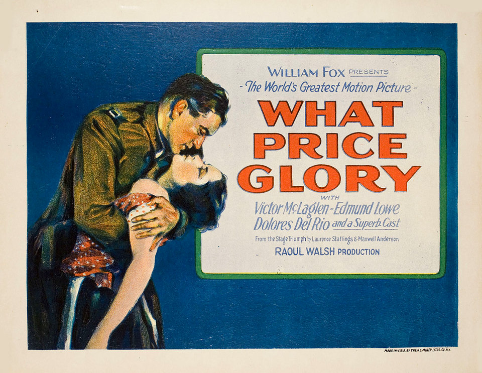 What Price Glory Original 1926 U.S. Title Card