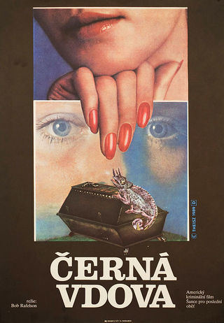Black Widow Original 1989 Czech A3 Movie Poster