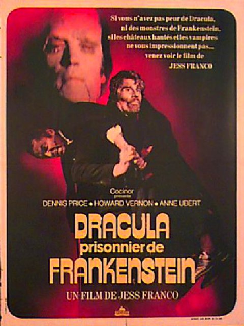 Dracula vs Frankenstein Original 1973 French Moyenne Movie Poster