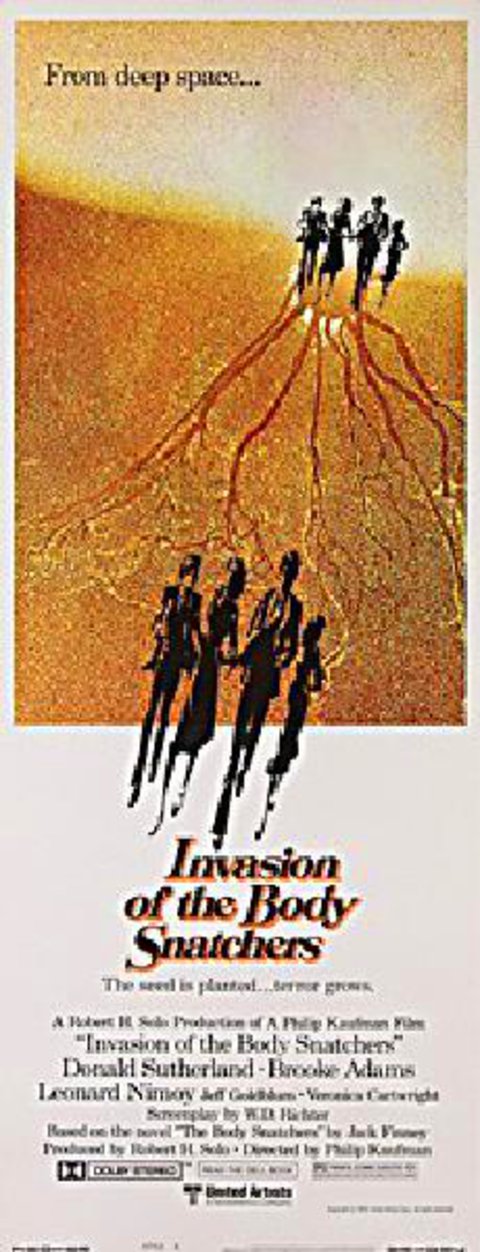 Invasion of the Body Snatchers Original 1978 U.S. Insert Movie Poster