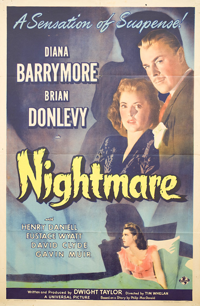 Nightmare Original 1942 U.S. One Sheet Movie Poster