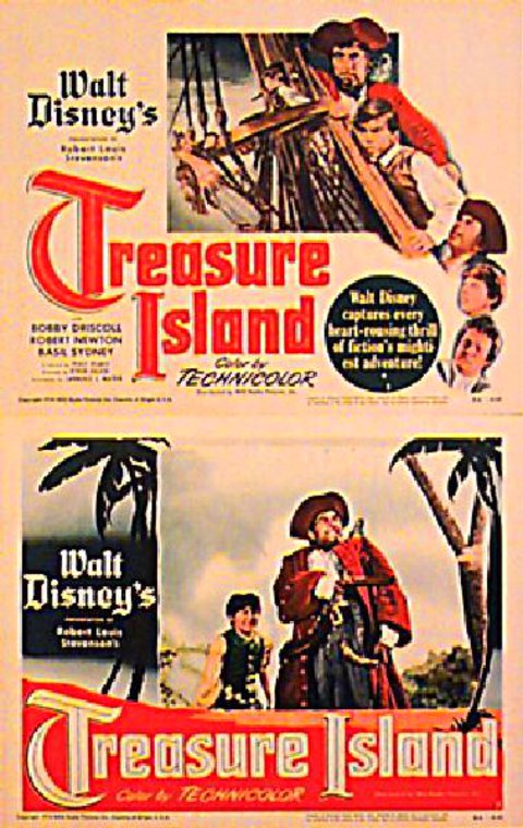 Treasure Island Original 1950 U.S. Lobby Card Set