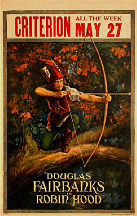 Robin Hood Original 1922 U.S. Window Card Movie Poster
