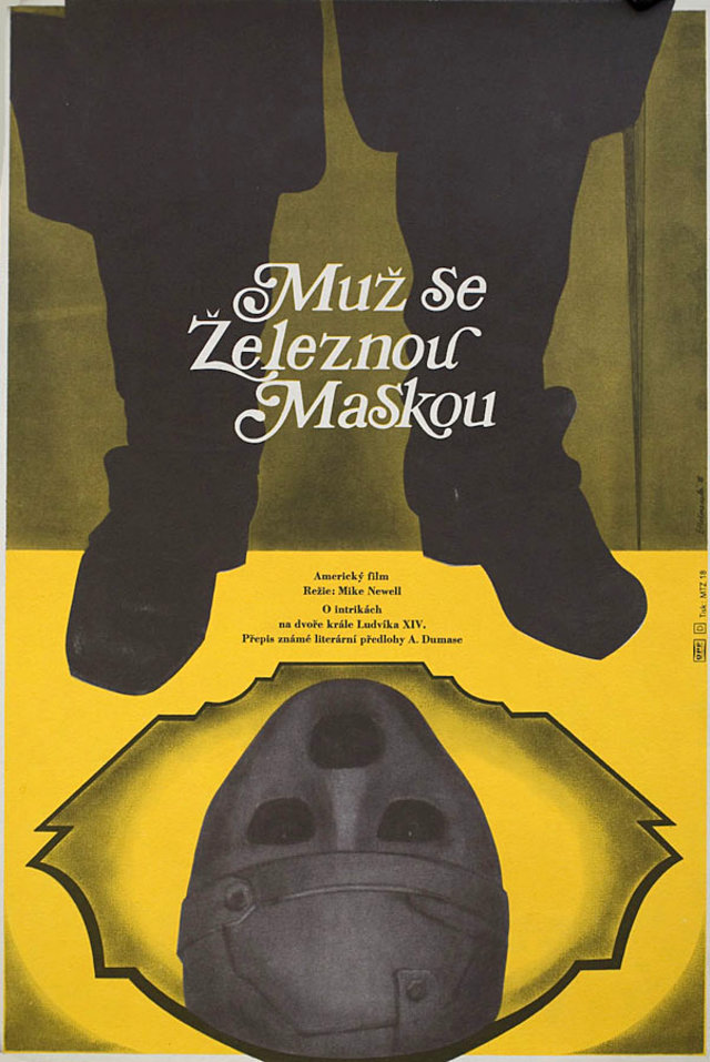 The Man in the Iron Mask Original 1978 Czech A3 Movie Poster