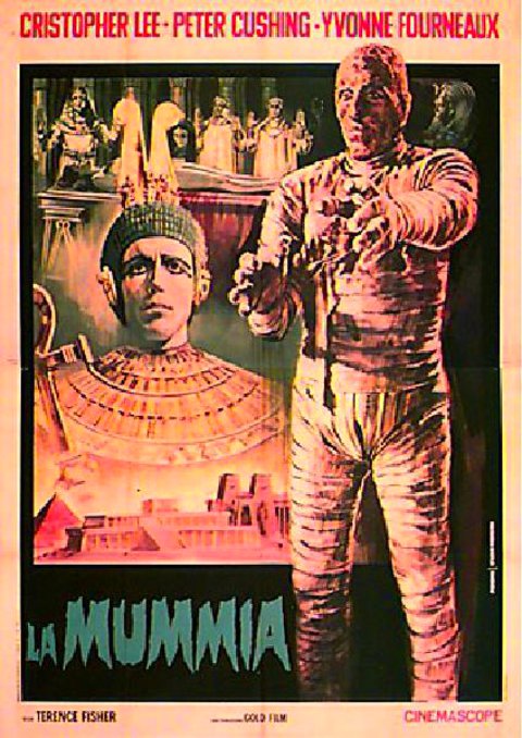 The Mummy Original R1960s Italian Quattro Foglio Movie Poster