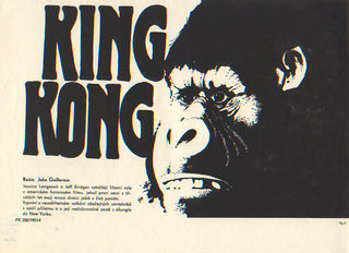 King Kong Original 1989 Czech A4 Mini Movie Poster