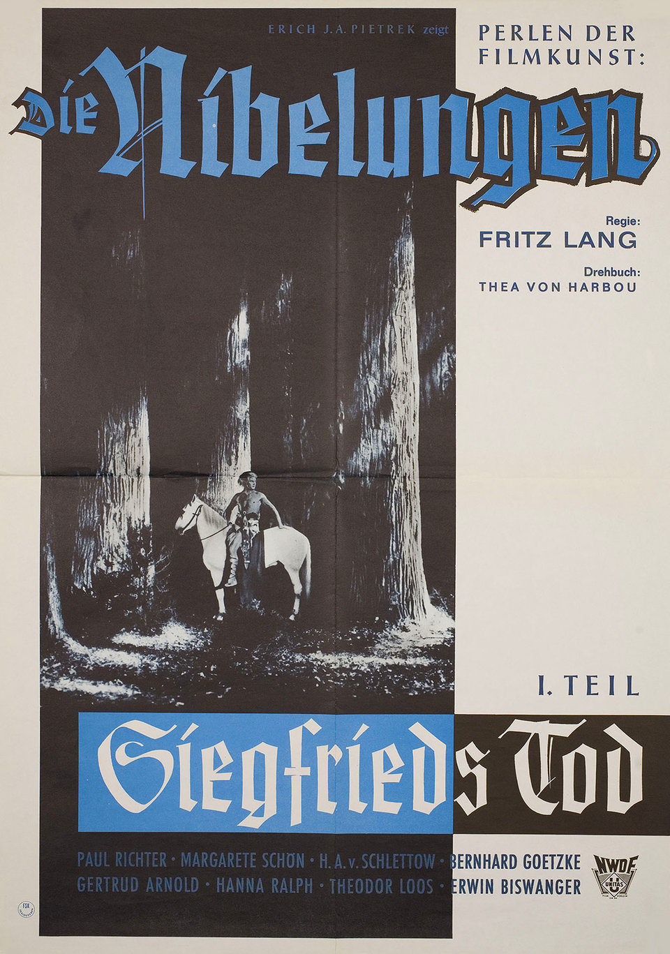 Die Nibelungen: Siegfried Original R1960s German A2 Movie Poster