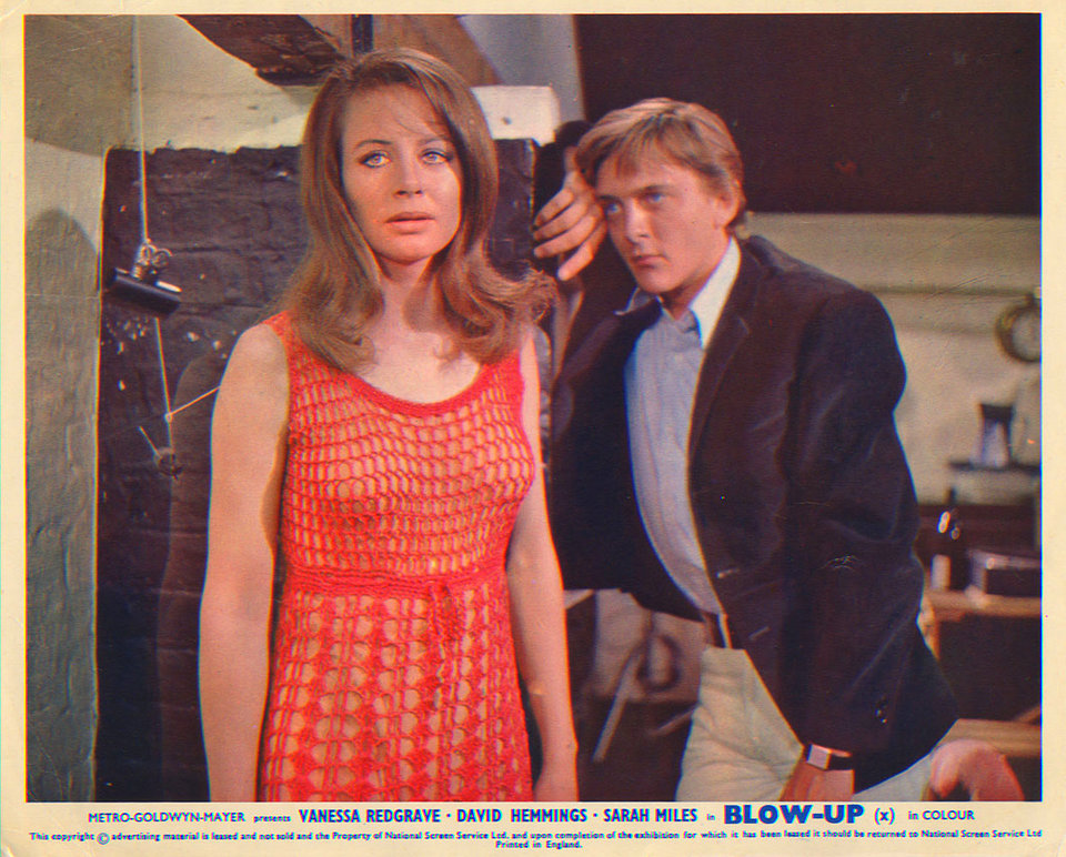 Blow-Up Original 1968 British Front of House Card