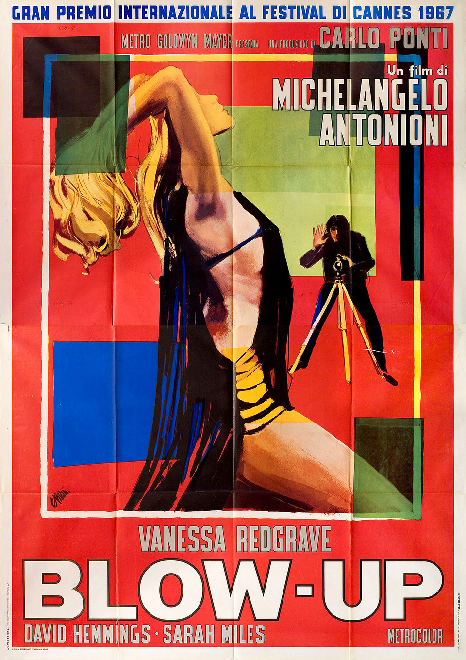 Blow-Up Original 1967 Italian Quattro Foglio Movie Poster
